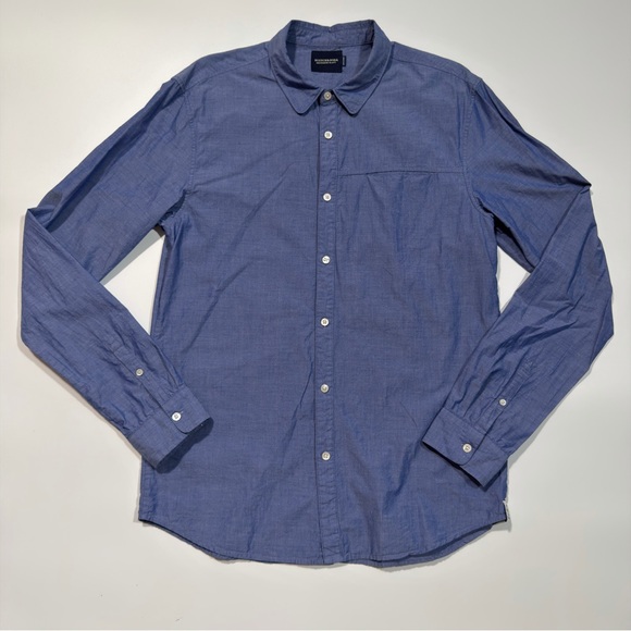 Scotch & Soda Other - Scotch & Soda‎ Men's Casual Indigo Long Sleeve Button-Down Shirt Size Large